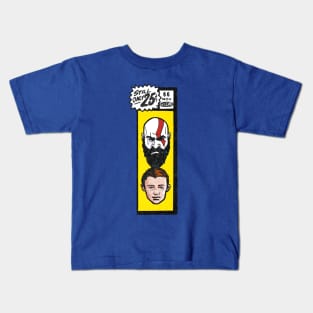 Comic book corner box - Kratos & Atreus God of War fan art Kids T-Shirt